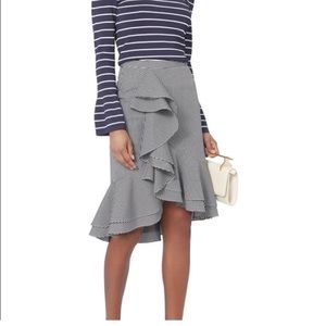 - Intermix Sylvia Ruffle Front Gingham Skirt Size 2